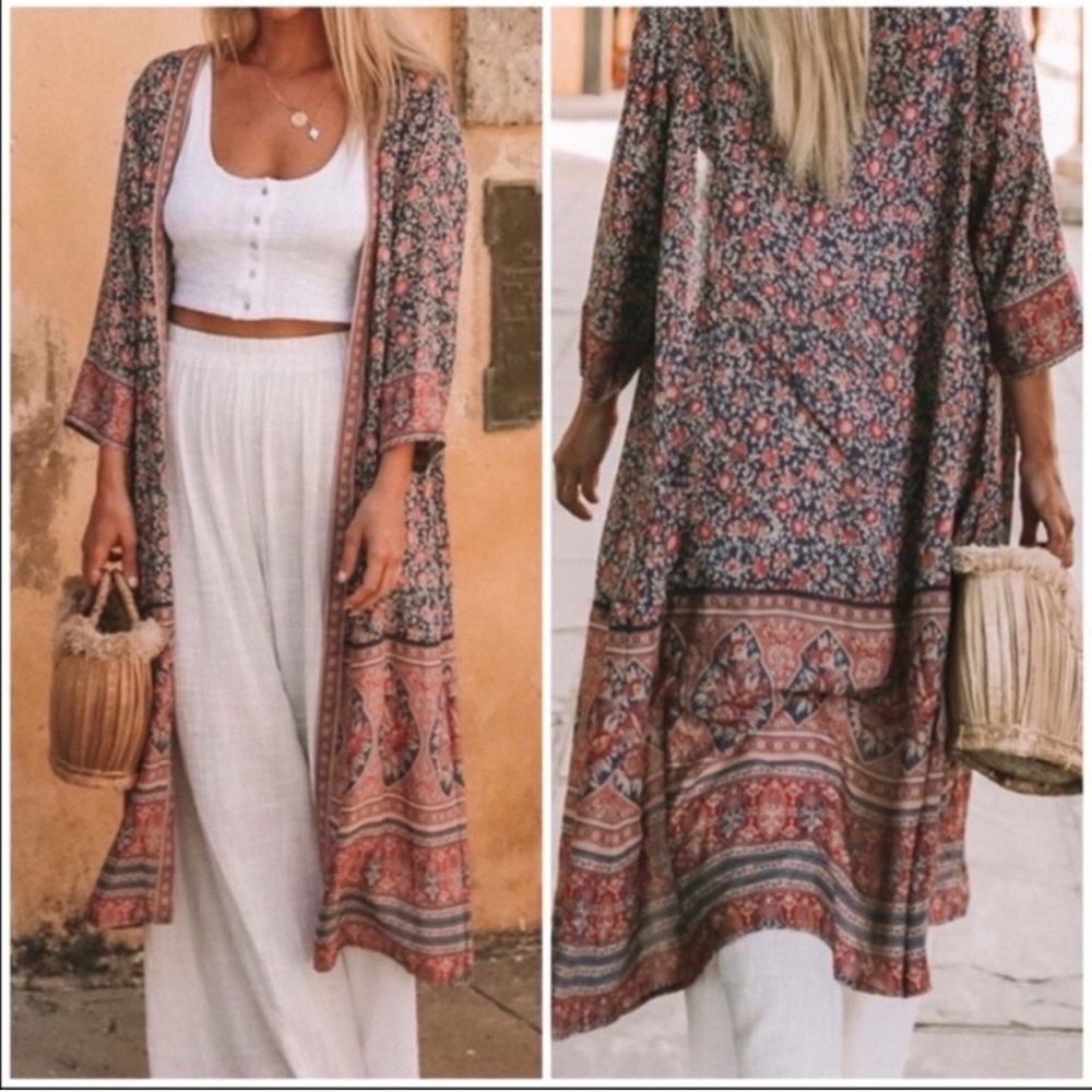 Spell Floral Duster kimono - Picture 2 of 5